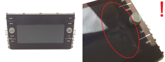 Displej Rádia Volkswagen 5G6919605A A2C15166200 VDO 1014 Displej Rádia Volkswagen 5G6919605A A2C15166200 VDO 1014
