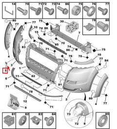Zástrčka Nový originál 7414TC 7414.TC Citroen Peugeot