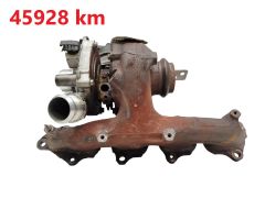 Turbodmychadlo K03 9807873180 2.0 HDI Citroen Peugeot 45928 km Turbodmychadlo K03 9807873180 2.0 HDI Citroen Peugeot 45928 km