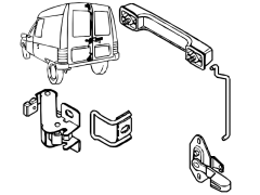 Západka Zadek Originál Citroen Peugeot C15 872686