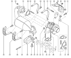 Těsnící Kroužek Výfuku Originál Renault Nissan 7701478154