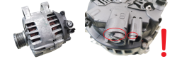 Alternátor 5705KV 9664779680 TG15C135 Valeo HDI Peugeot Citroen 1053