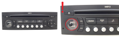 Rádio Cd Mp3 Citroen Peugeot 96633422XT A2C53119559