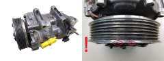 Kompresor Klimatizace 9660555380 Sanden SD7C16 1333F Citroen Peugeot 6453XE