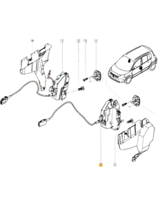 Zámek Dveří Levý Předek Renault Scenic II 8200119122