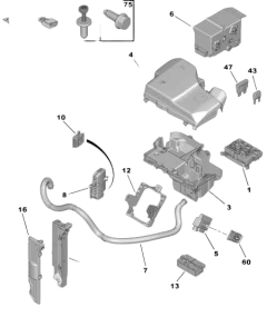 Pokrýt Předek Originál  Citroen C5 II C6 658838