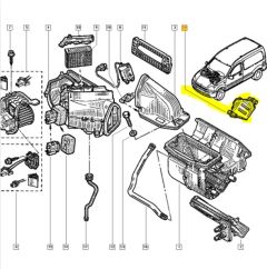 Ovladač Komfortu Originál Renault Kangoo  AC 8200095112