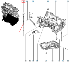 Měrka Oleje Nový originál 111405580R Renault Dacia