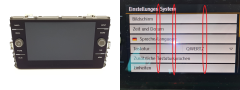 Displej Rádia Volkswagen 5G6919605 VDO