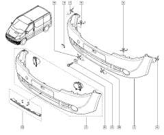 Zástrčka Předek Originál Trafic II Primastar Vivaro 7701066114
