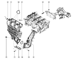 Těsnění Nový originál Renault Nissan 1.4 8v 1403500Q0K