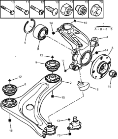 A-Rameno Pravý Originál Citroen Peugeot C2 1607313880 A-Rameno Pravý Originál Citroen Peugeot C2 1607313880