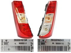 Světla Pravý/levý Nový originál Dacia Dokker 265551619R 265509604R