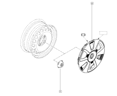 Poklice Nový originál Renault Twingo III 403152924R