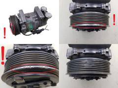 Kompresor Klimatizace 6453CN  Sanden SD6V12 1412F Citroen Peugeot