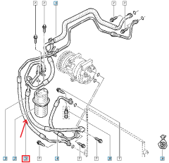 Kabel Klimatizace Nový originál 8200895919 Renault