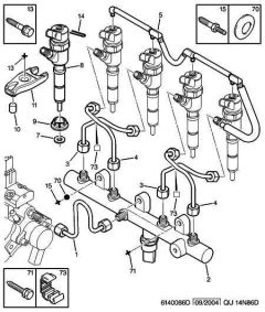 Šroub Mocujaca Triska Originál Citroen Peugeot 2.0 HDI 8v 221066
