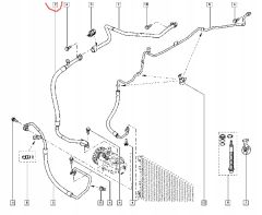 Kabel Klimatizace Originál Nissan Renault 2778100Q0D 924543191R