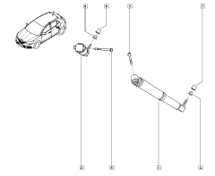 Tlumič Zadek Originál Renault Scenic IV 562101385R