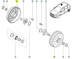 Brzdový Buben Nový originál Renault Clio II Logan 316274680R