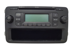 Rádio Cd Mp3 Skoda Fabia 5J0035152A Blues