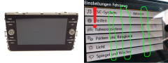 Displej Rádia Volkswagen 5G6919605B A2C15166300 Pixele Displej Rádia Volkswagen 5G6919605B A2C15166300 Pixele