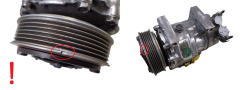 Kompresor Klimatizace 9646273380 Sanden SD6V12 Model 1439F Peugeot 1049