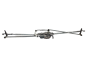 Mechanizmus Stěračů Opel Astra J 13262436 1397220624 Bosch