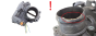 Škrticí Klapka Citroen Peugeot Ford 9806625280 A2C85766300 2.0 HDI