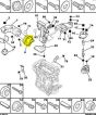 Držák Motoru Originál Citroen Peugeot Xsara 307 1.6 1839E7 9638557080 