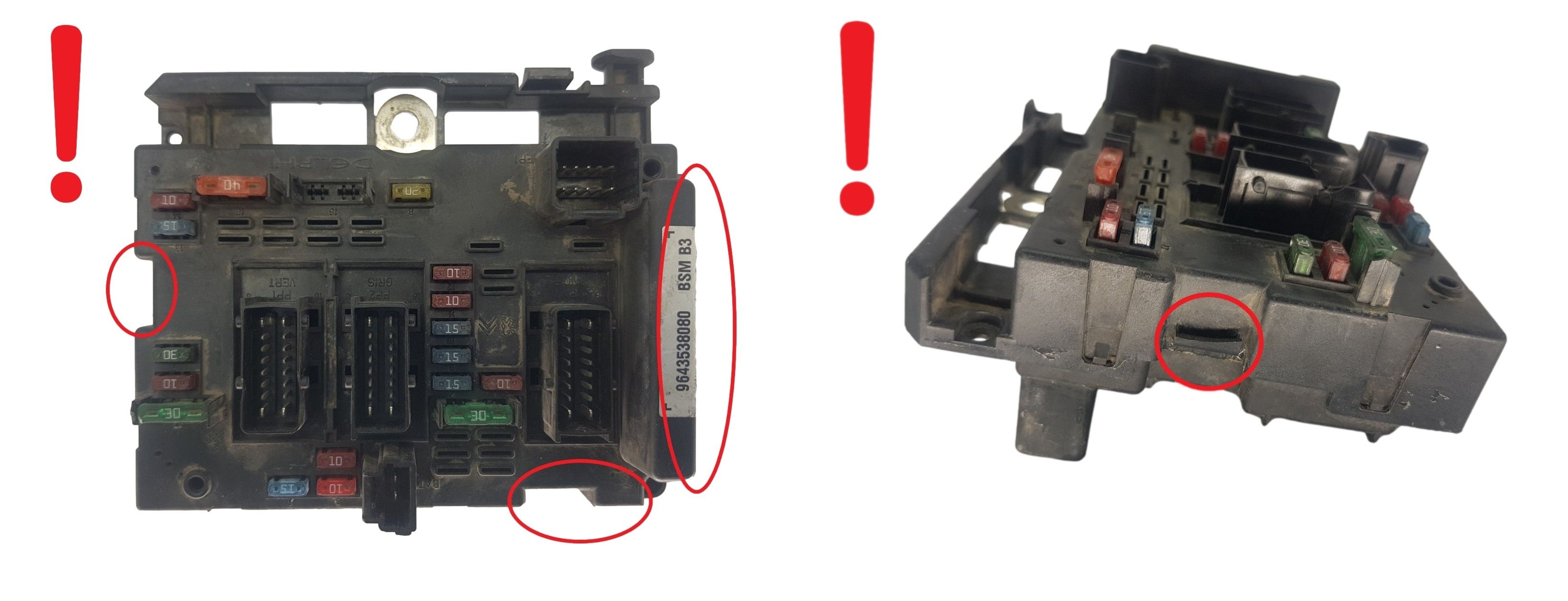 Blok Ovladačů BSM B3 9643538080 PSA Delphi 1835 main product photo