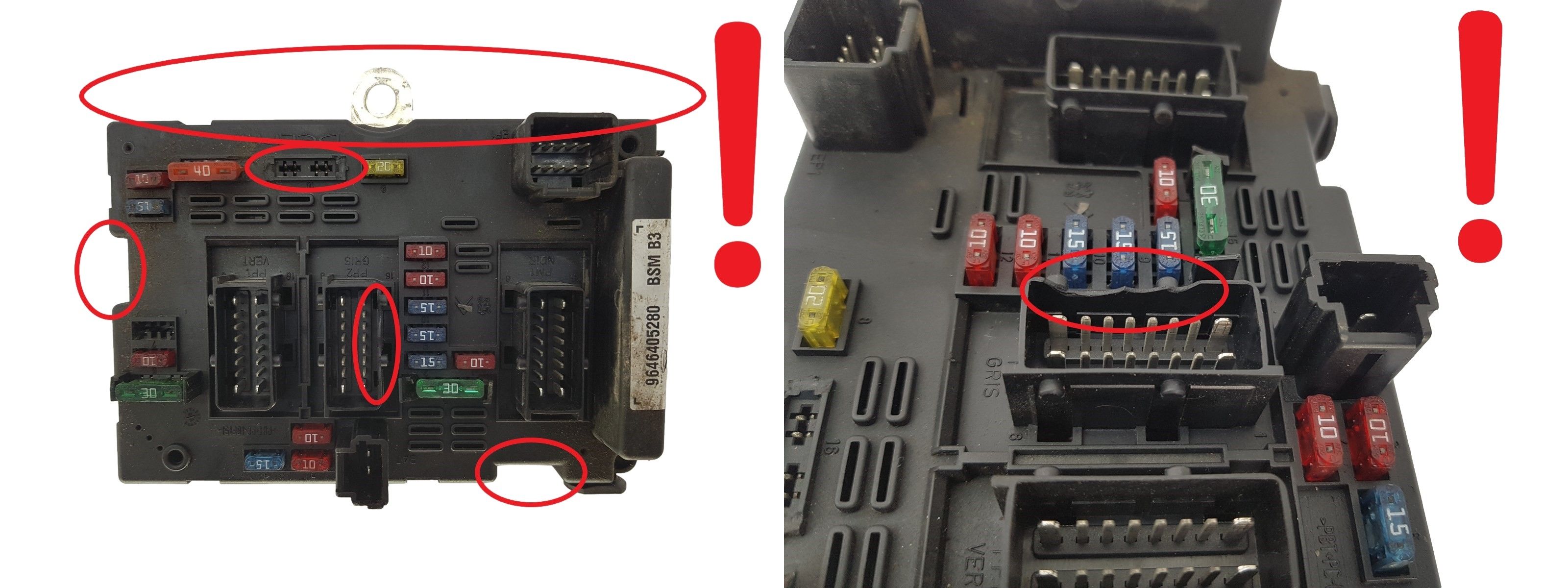 Blok Ovladačů BSM B3 9646405280 PSA Delphi 1359 main product photo