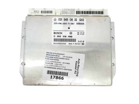 Blok Ovladačů 0315450832Q02 0265109499 Mercedes Bosch 20560 main product photo