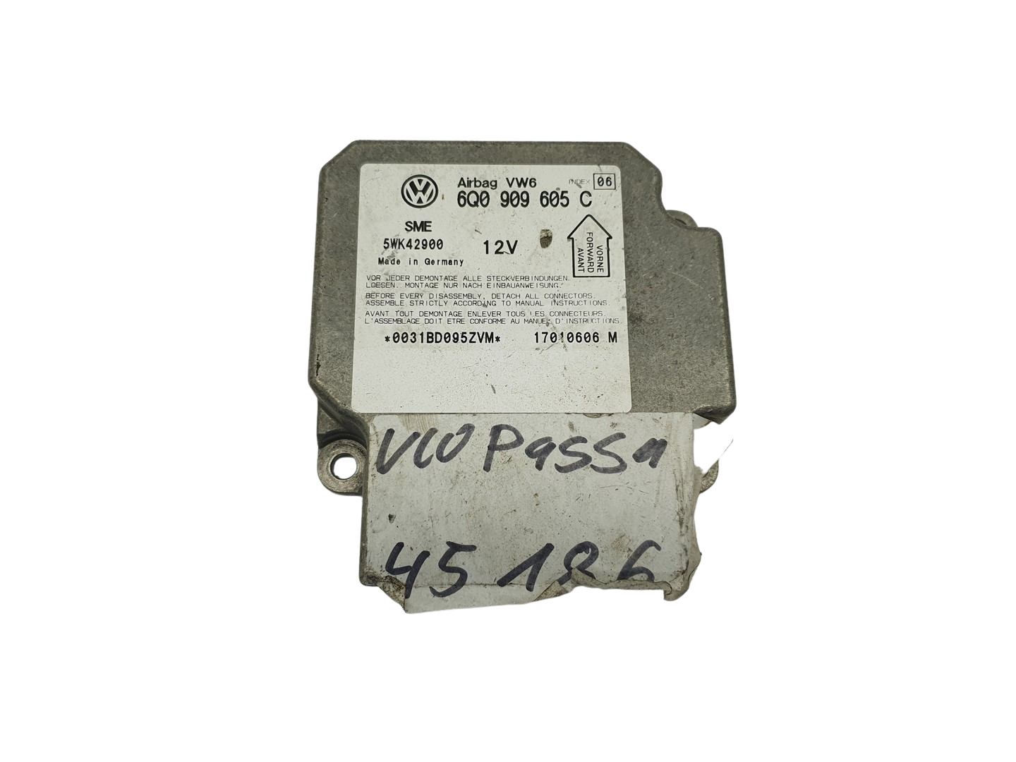 Blok Ovladačů 6Q0909605C 5WK42900 VW Siemens 69010 main product photo