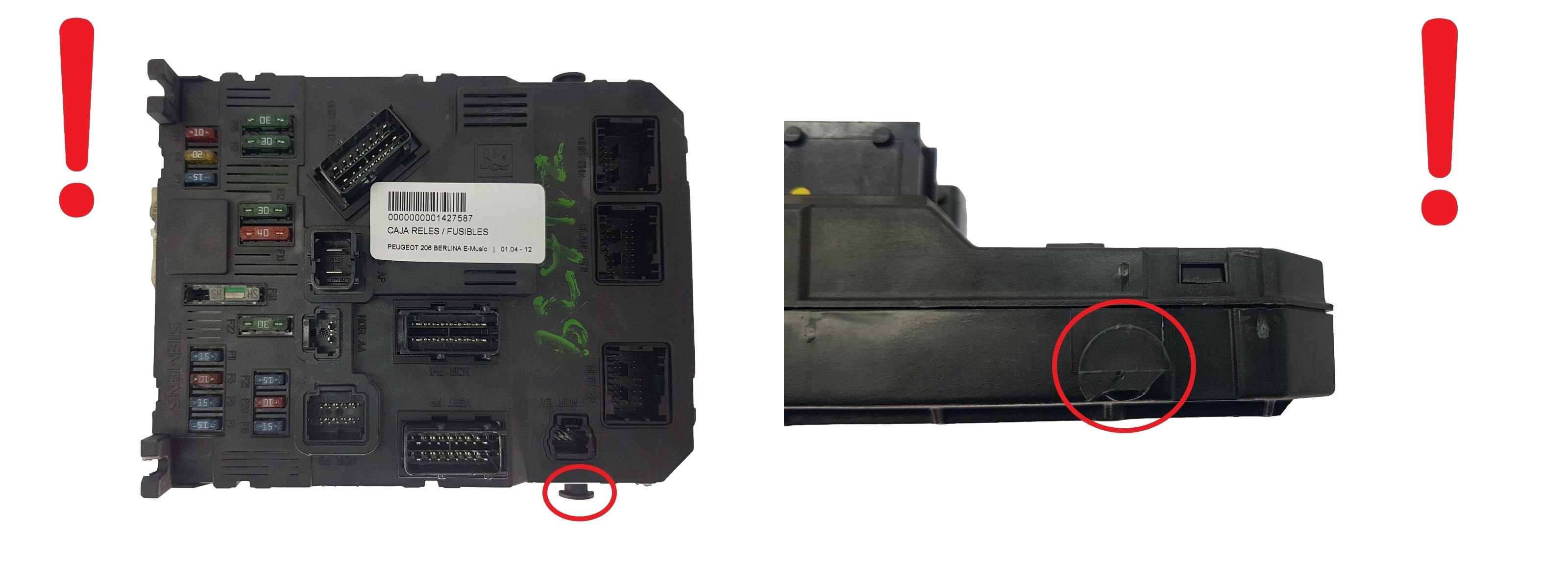 Blok Ovladačů BSI E02-00 9646777380 S118085210G PSA Siemens 1986 main product photo