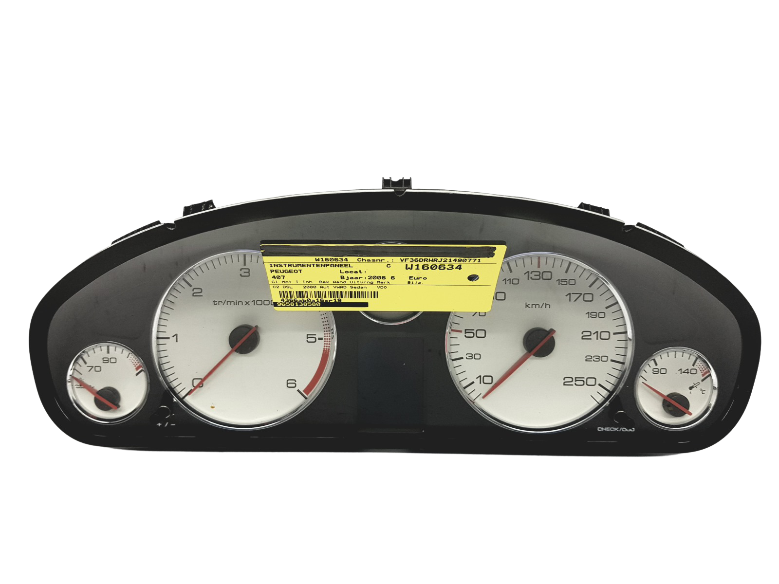 Otáčkoměr Peugeot 407 9658138580 A2C53106703 44977 main product photo