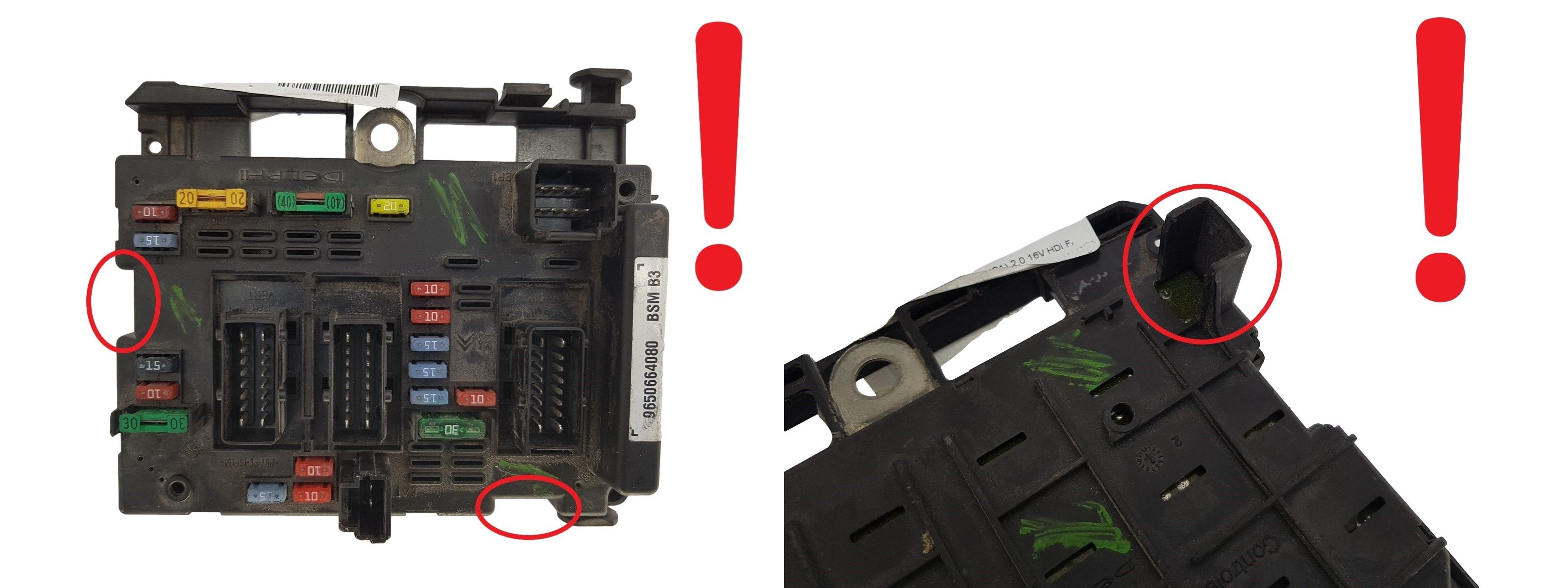 Blok Ovladačů BSM B3 9650664080 PSA Delphi 1357 main product photo