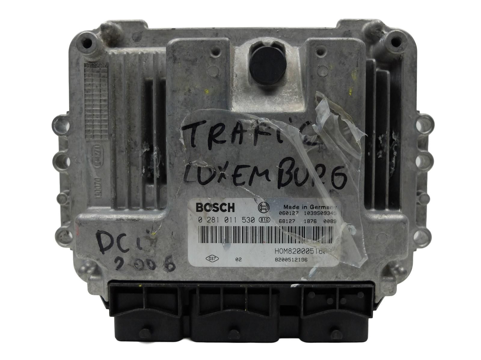 Řídicí Jednotka Motoru 8200512196 0281011530 Trafic II 1,9 DCI Renault main product photo