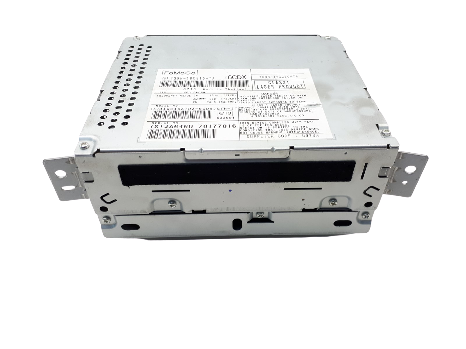 Rádio Cd Jaguar CD 7G9N-18C815-TA 7G9N-14C230-TA main product photo