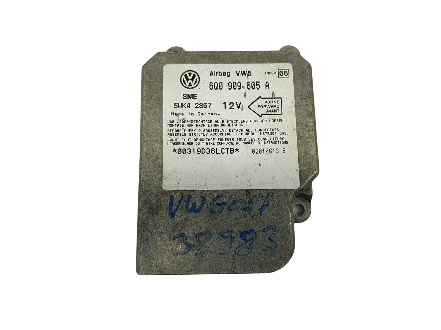 Blok Ovladačů 6Q0909605A 5WK42867 VW Siemens 68870 main product photo