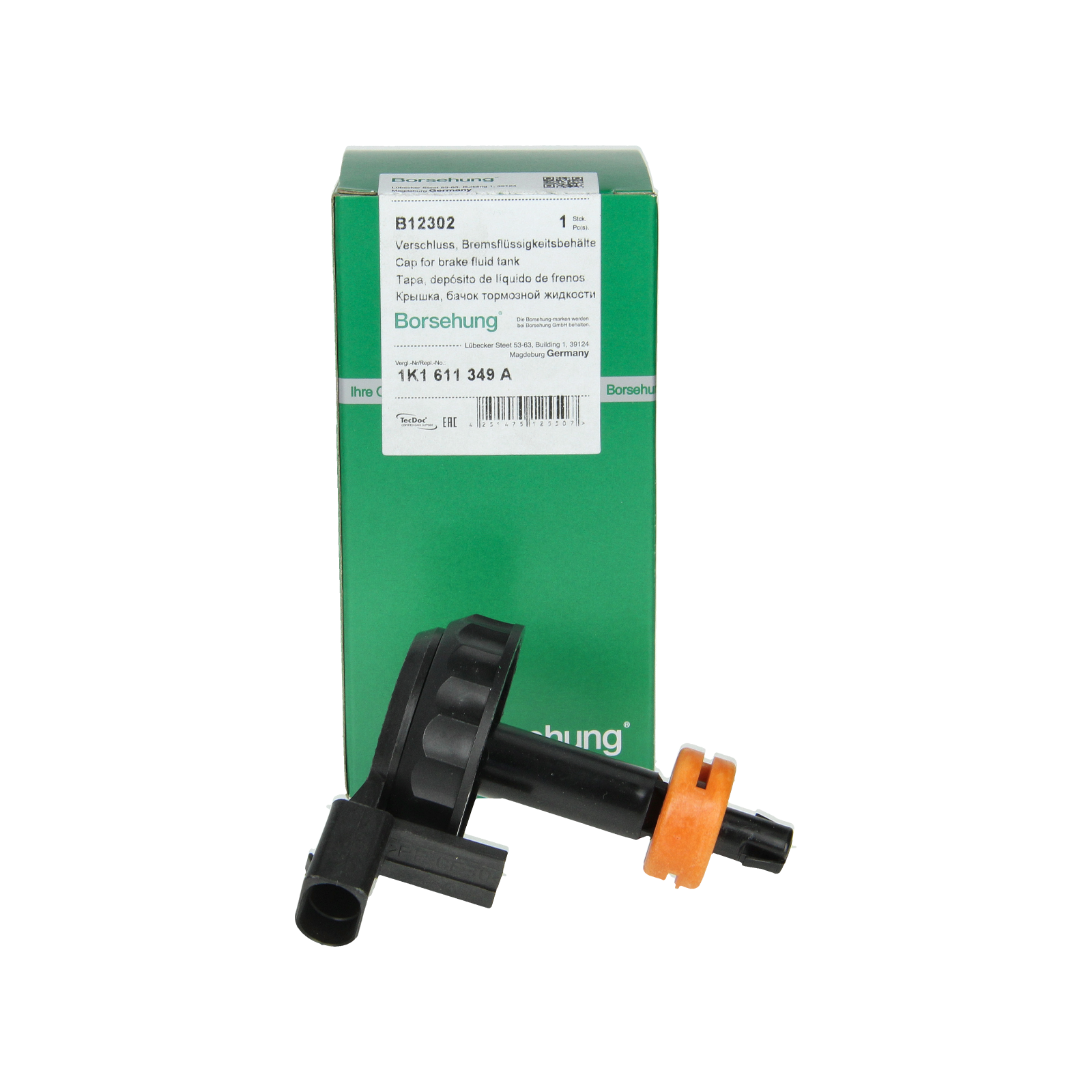 Víčko nádržky brzdové kapaliny 1K1611349A B12302 VW Audi Borsehung main product photo