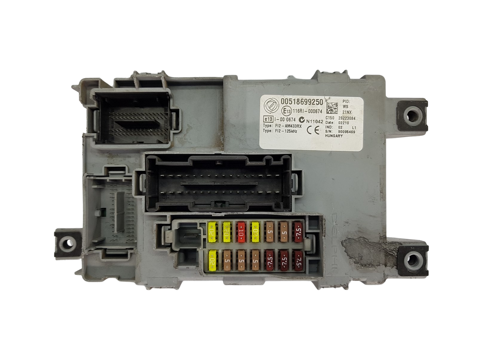 Pojistková Skříň Fiat 00518699250 28223084 Delphi 19691 main product photo