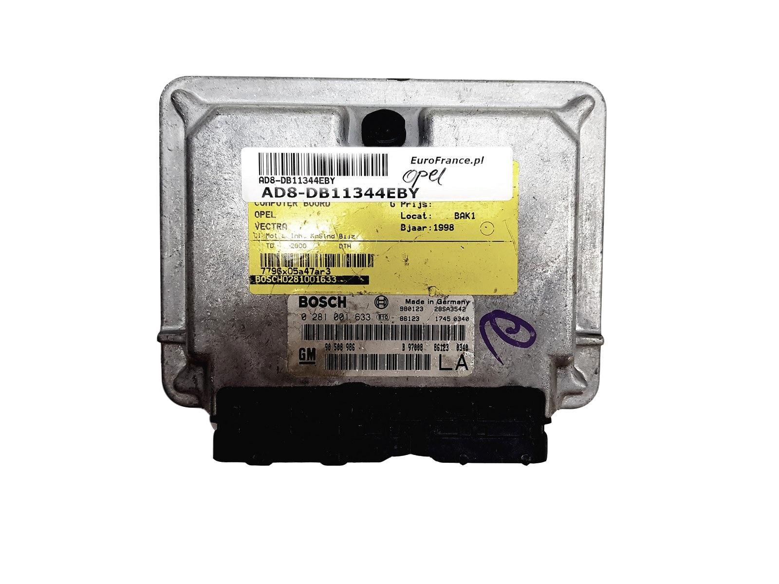 Blok Ovladačů  90508986LA 0281001633 Opel Bosch 11344 main product photo