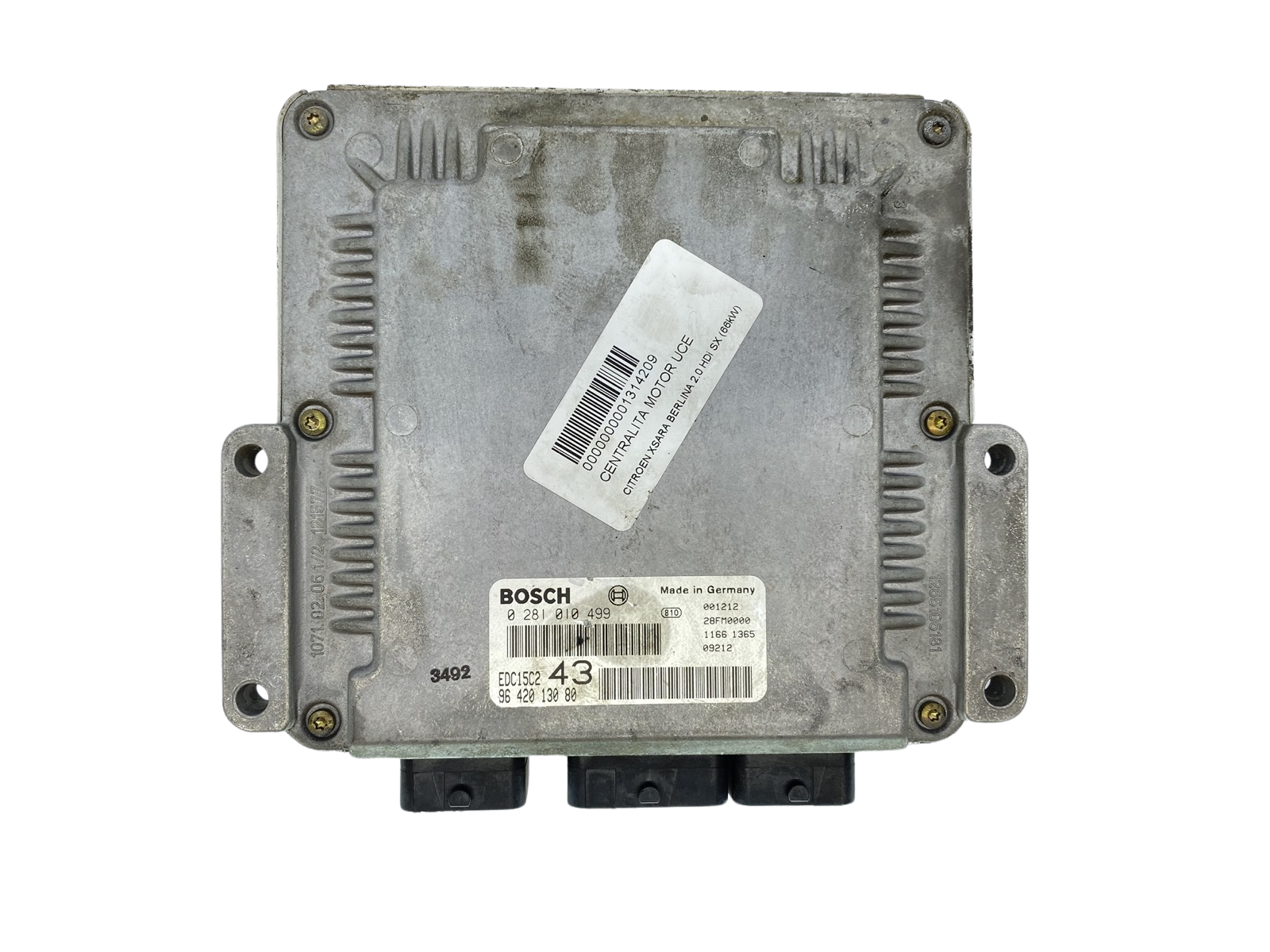 Blok Ovladačů 0281010499 9642013080 PSA Bosch 63918 main product photo