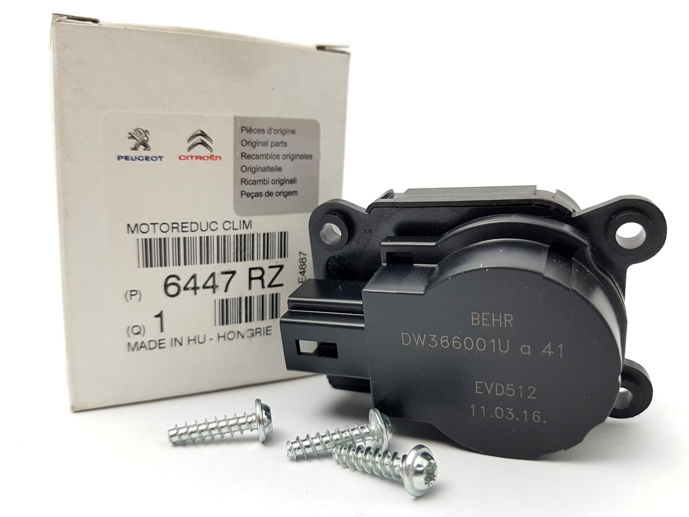 Nastavovaci Prvek, Smesovaci Klapka Nový originál Citroen Peugeot C4 307 6447RZ EAD512 main product photo