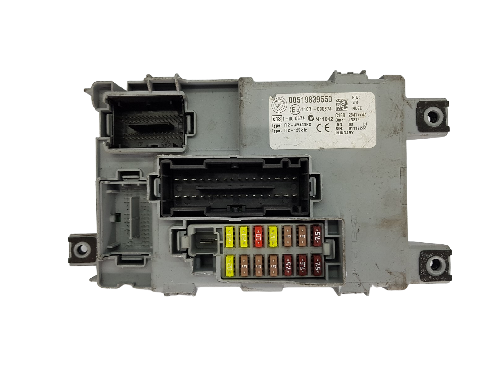 Blok Ovladačů BSI Fiat 00519839550 28417747 Delphi 19817 main product photo