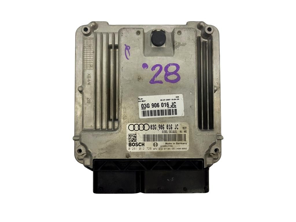 Řídicí Jednotka Motoru 03G906016JC 0281012728 Audi Bosch main product photo