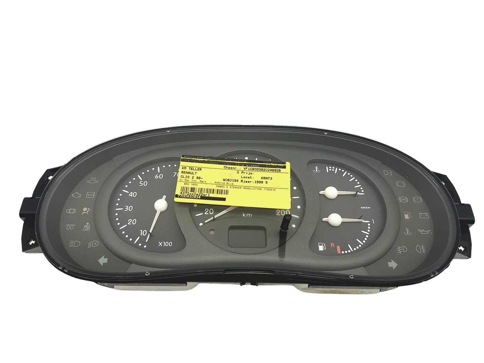 Otáčkoměr Renault Clio 2 7700410434 G 49253 main product photo