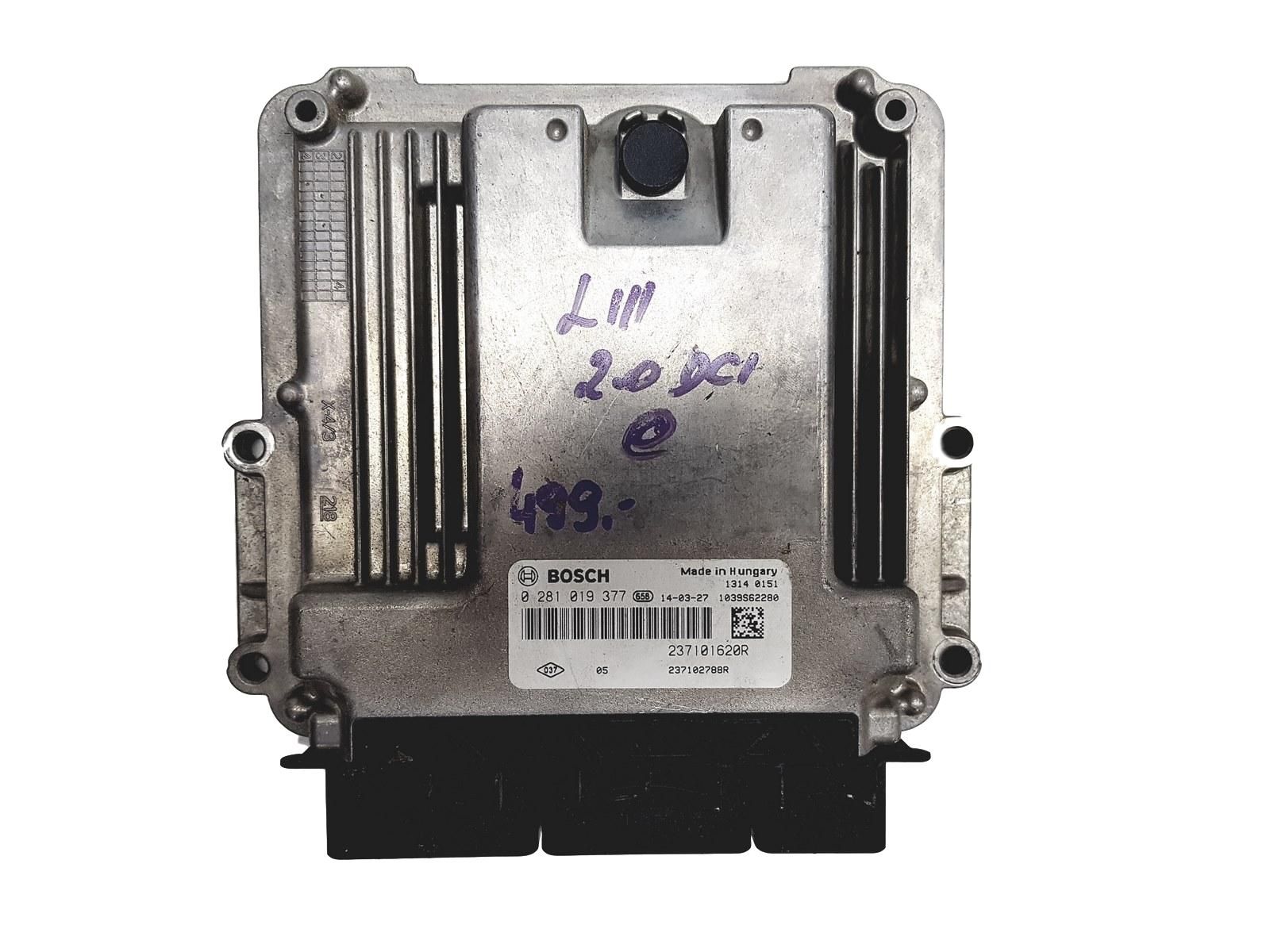 Blok Ovladačů 0281019377 237101620R 237102788R Renault Bosch main product photo