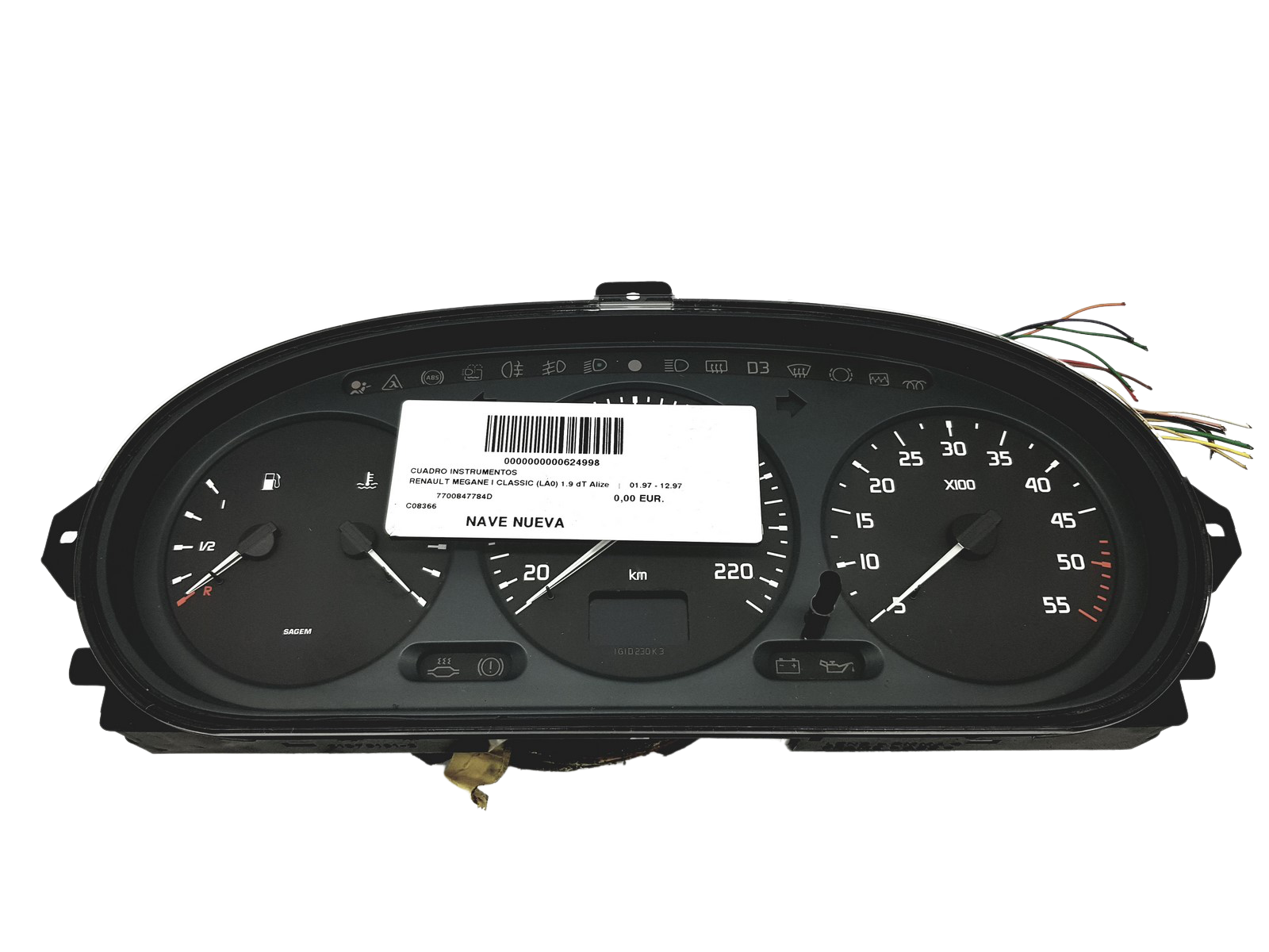 Tachometr Renault Megane 1 Scenic 1 7700847784 D 51756 main product photo